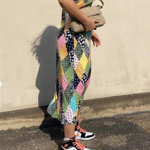 *Last Day* Rixo x Target Patchwork Slip Dress - Picture 5 of 10